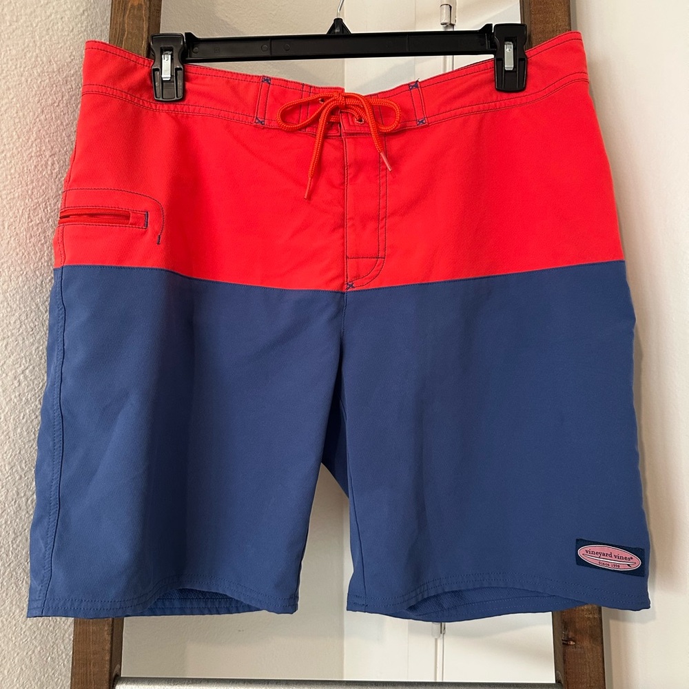 Vineyard Vines Red and Blue Board Shorts